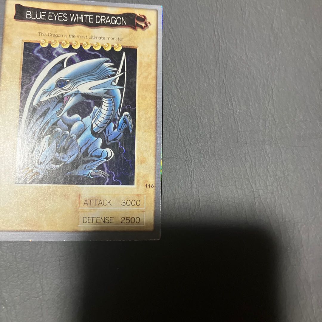 【状態】B 遊戯王　バンダイ版　英語　青眼の白龍 1枚
