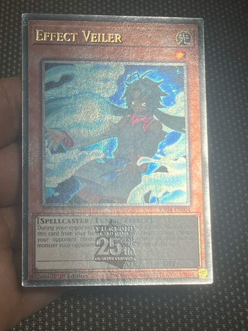 遊戯王　エフェクト・ヴェーラー　絵違い　EU版(英語) 25th クオシク 1枚