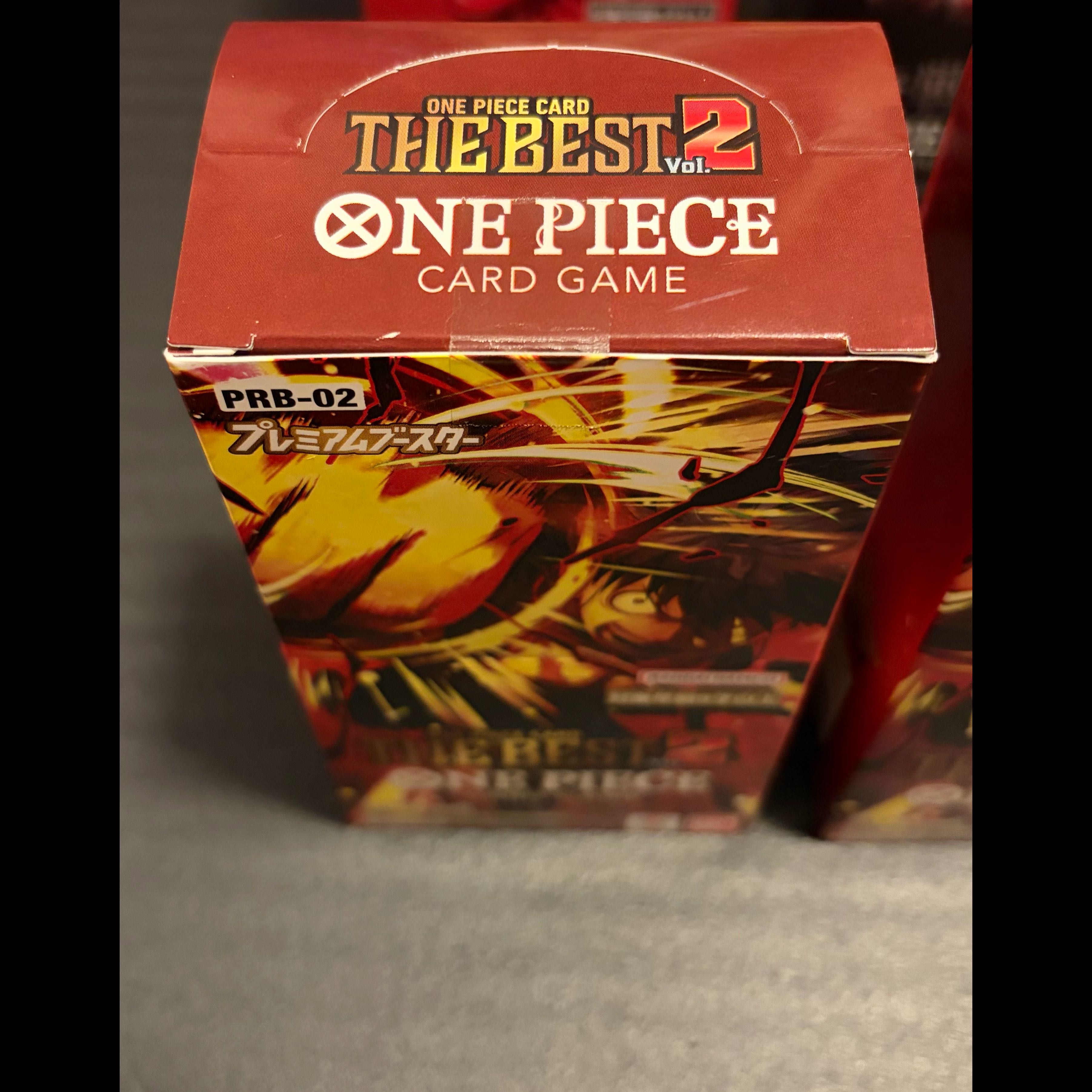 With tape Premium Flareon ONE PIECE CARD THE BEST Vol. 2 [PRB-02] Unopened Box  2BOX