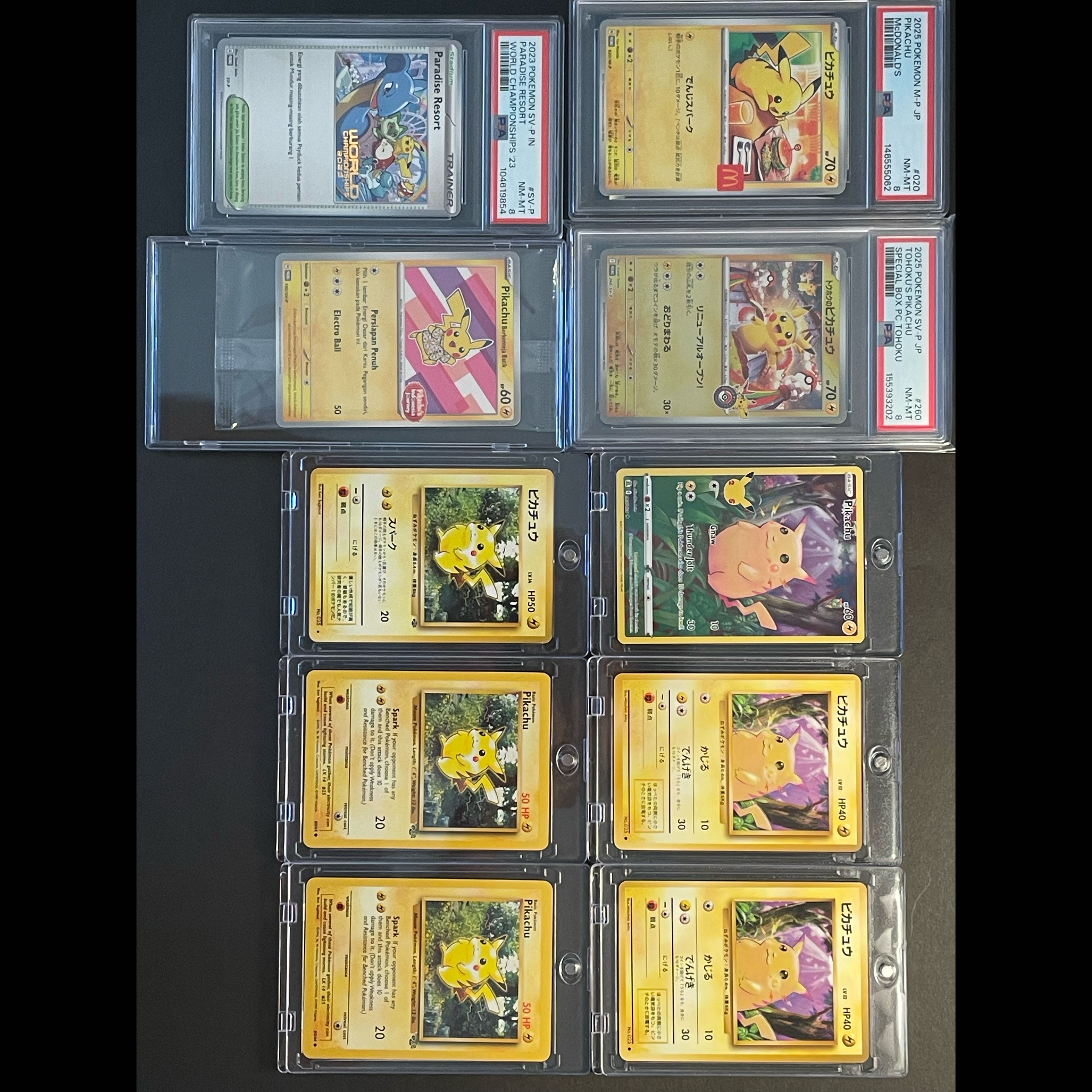 Trainer & Pikachu Bundle Sale: PSA, Old Back, Promo, WCS, Umi Foreign Edition 30枚
