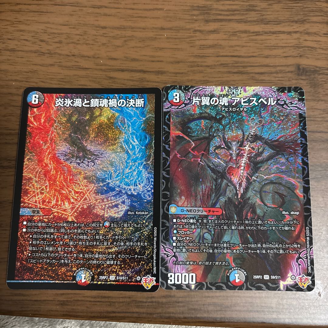 One-Winged Soul Abyss Bianca Fire Ice Vortex and Requiem Disaster Decision SR S10/S11 2枚