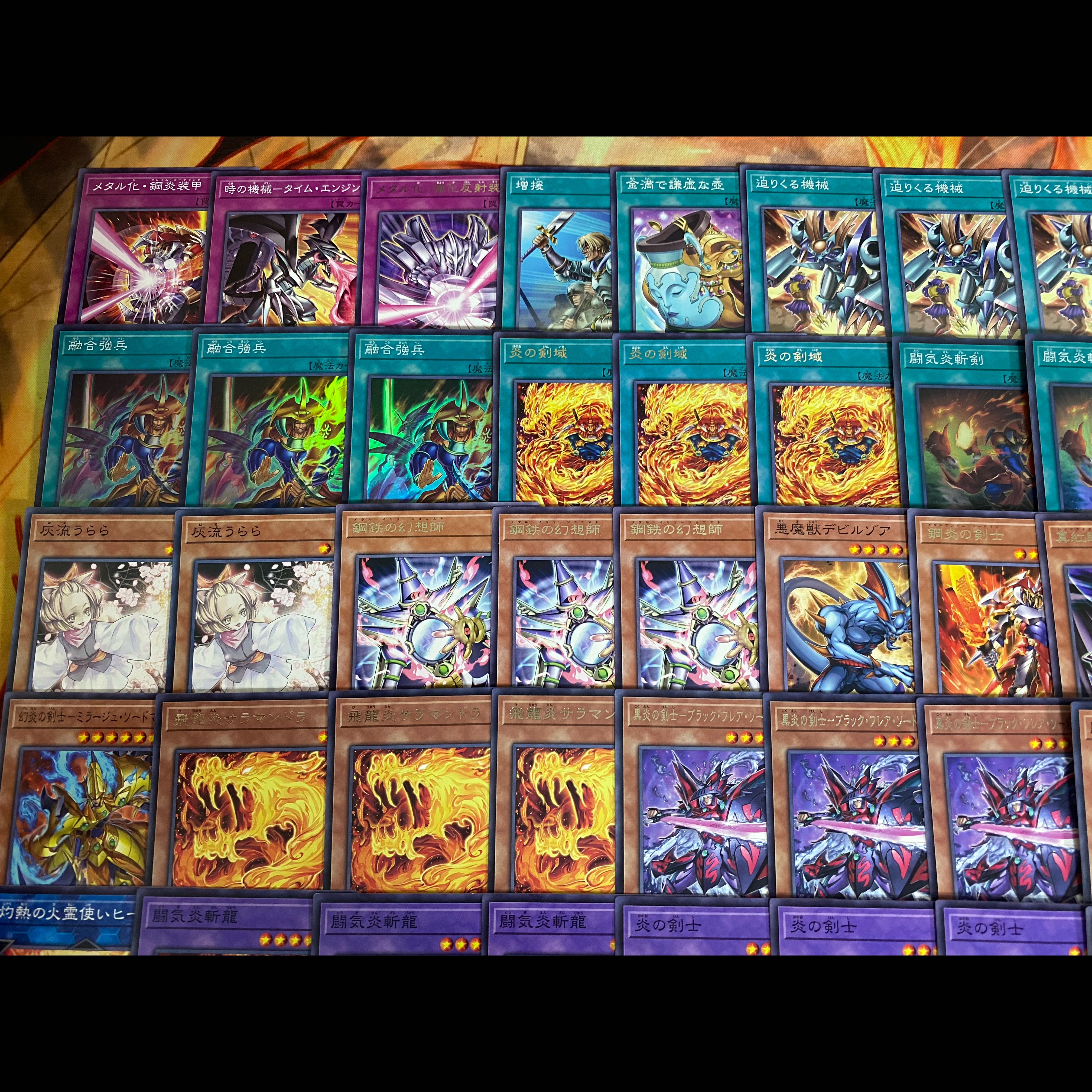 【24時間以内発送】遊戯王　メタル化　炎の剣士　城之内　本格構築デッキ　大会構築 1枚