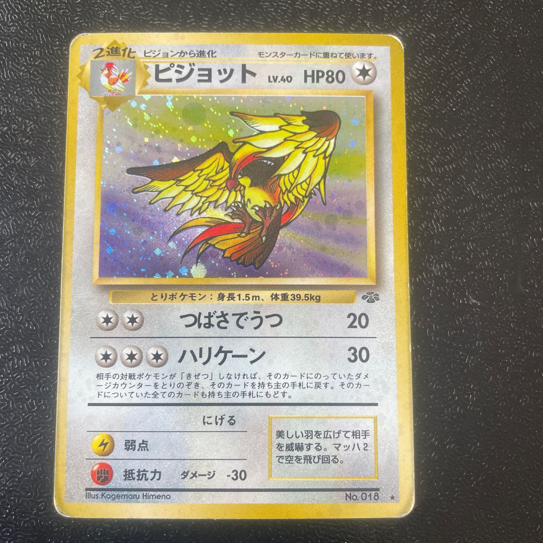 Pidgeot Kira Old back ★