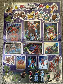 ポケモン シール　デオキシス　レックウザ　裂空の訪問者　Pokemon サトシ　ピカチュウ　pikachu Rayquaza Deoxys 1枚