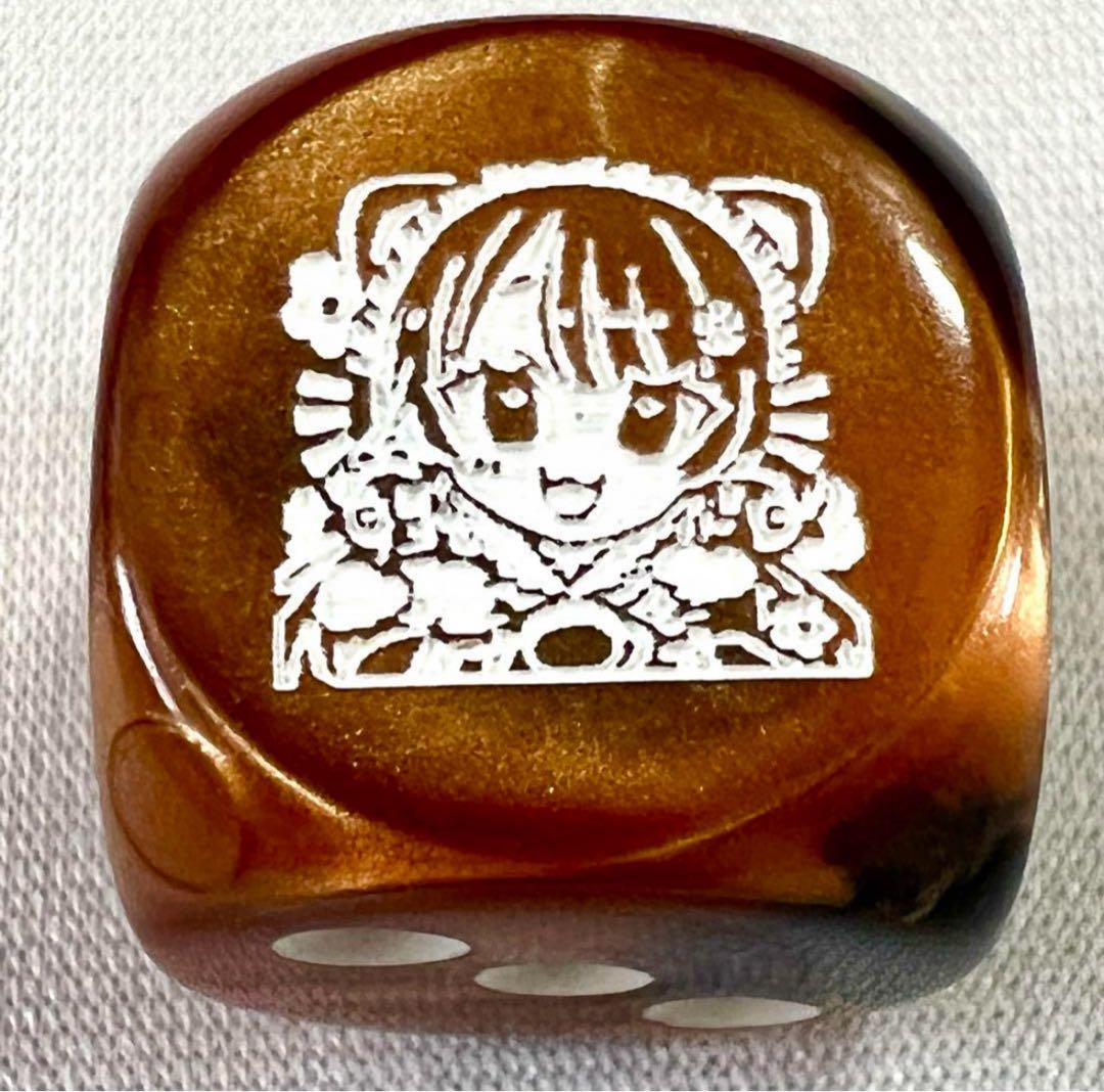 [EVENDO Limited] Niji Sanji Inu Boar and Cockatoo Dice, 6-sided dice, brown.