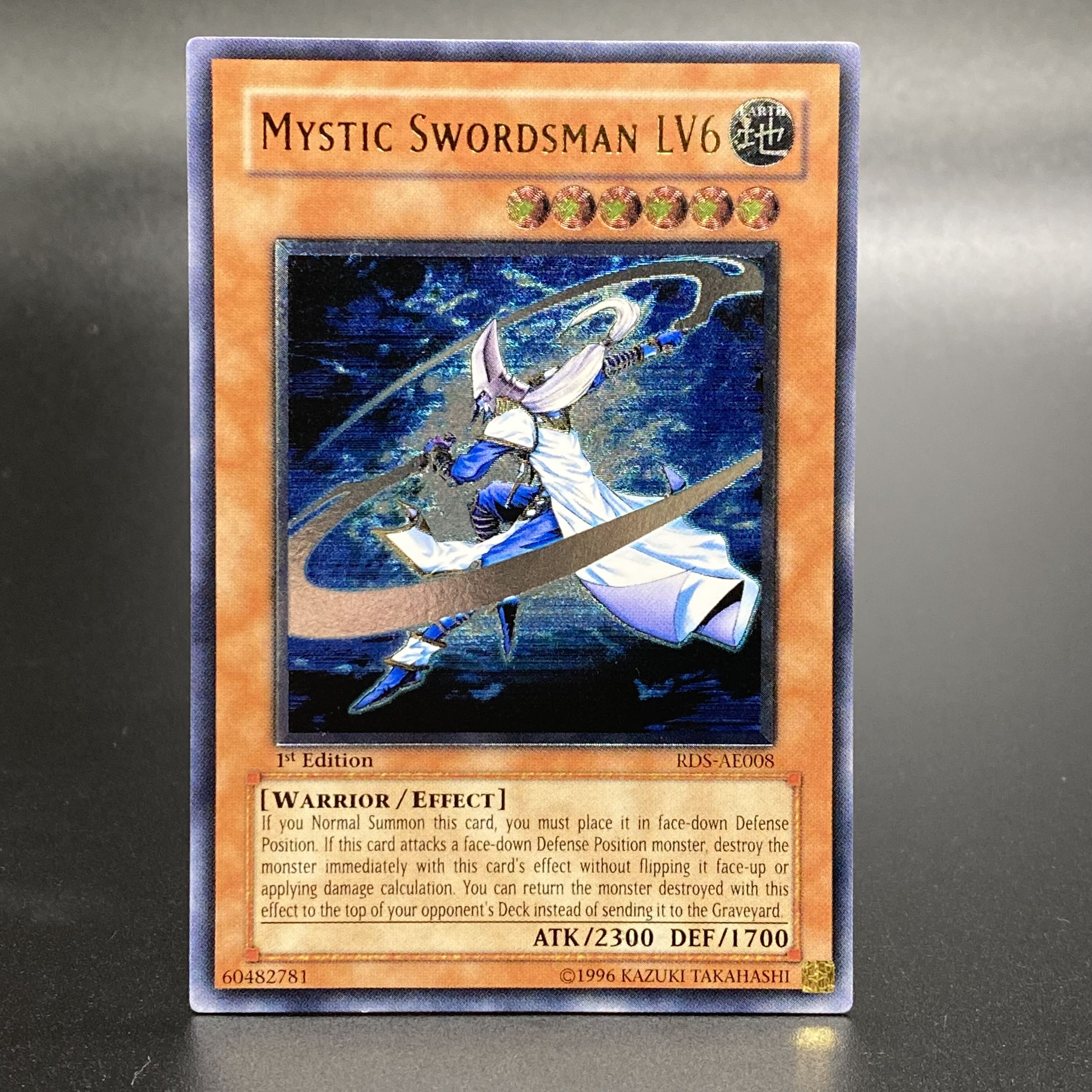 Mystic Swordsman LV6 Relief Old Asian Edition Ultimate Rare RDS-AE008