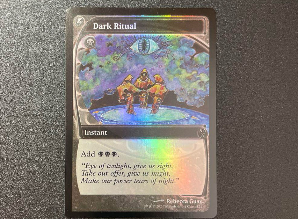 MTG foil English Dark Ritual Dark Ritual Future Sight Mystery
