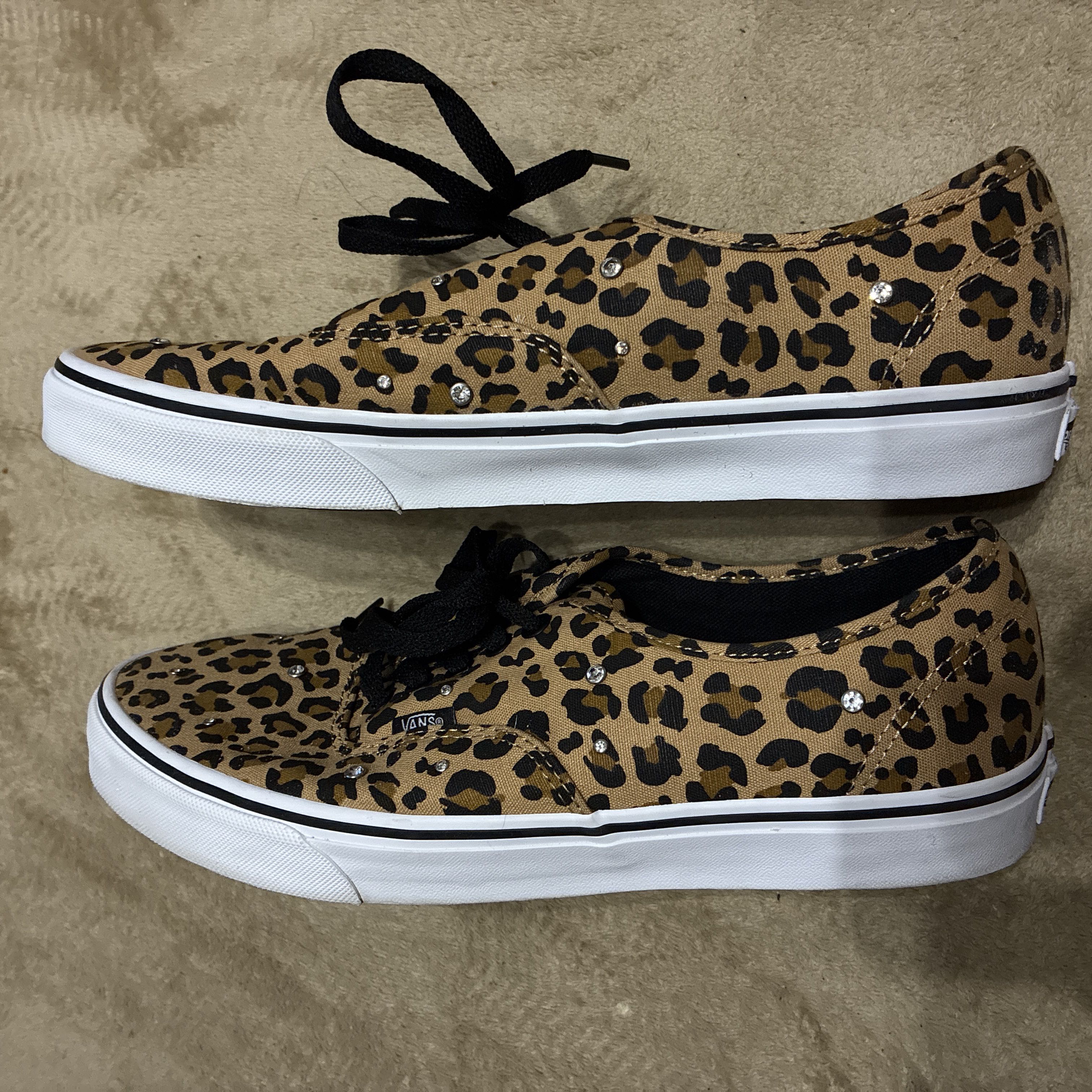 VANS Sneakers, Leopard Print, Rhinestones, 29.0 cm 29cm