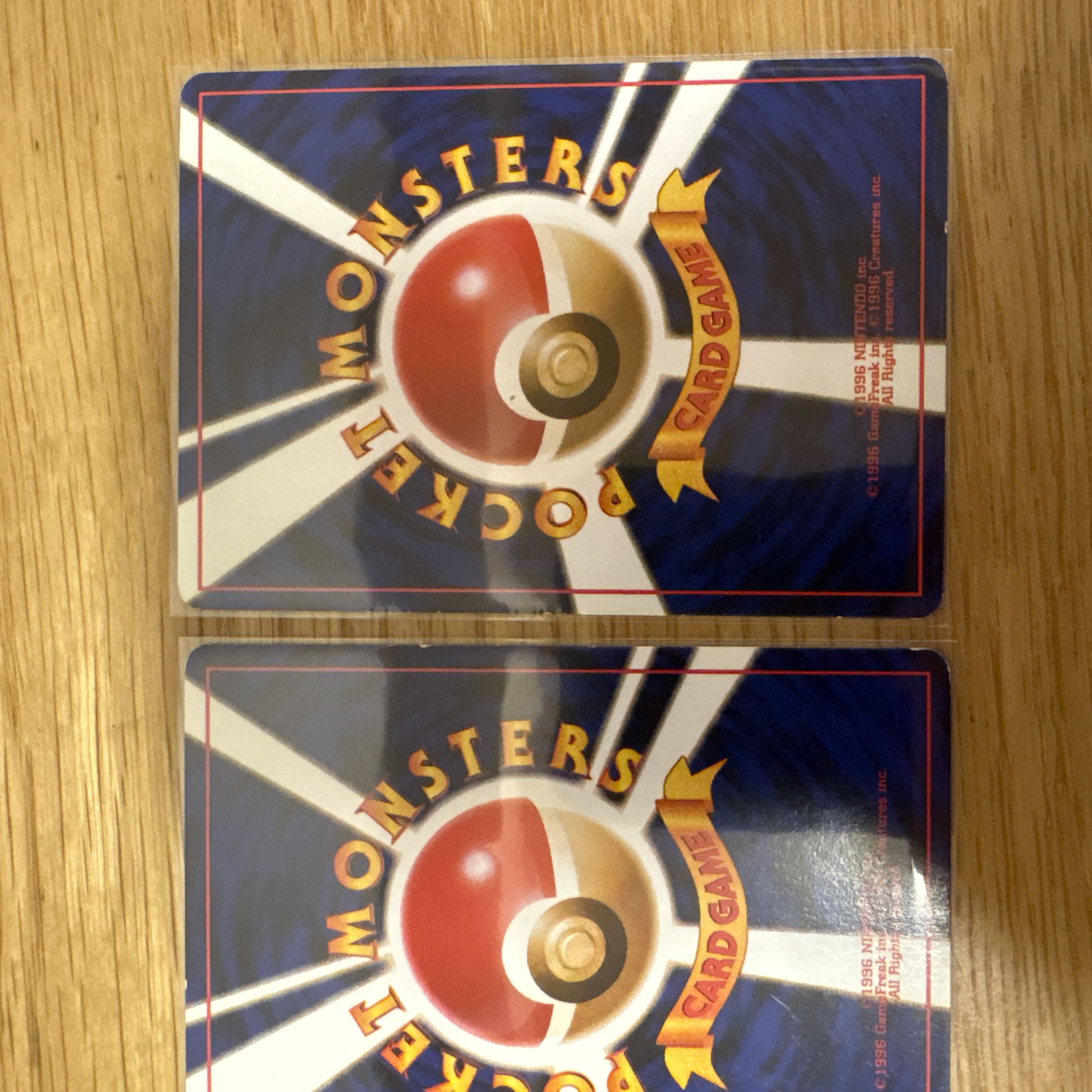 【旧裏まとめ売り】水ポケモン進化ラインセット｜当時物　シードラ　タッツー 3枚