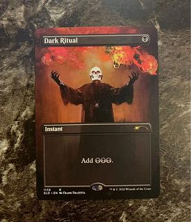 mtg Secret lair Frank Frazetta Dark Ritual Gathering Borderless Expansion FF Gathering Secret lair