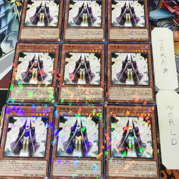召喚僧サモンプリースト DBVS 1 ノーマルパラレル 効果 9枚セット てら 9枚