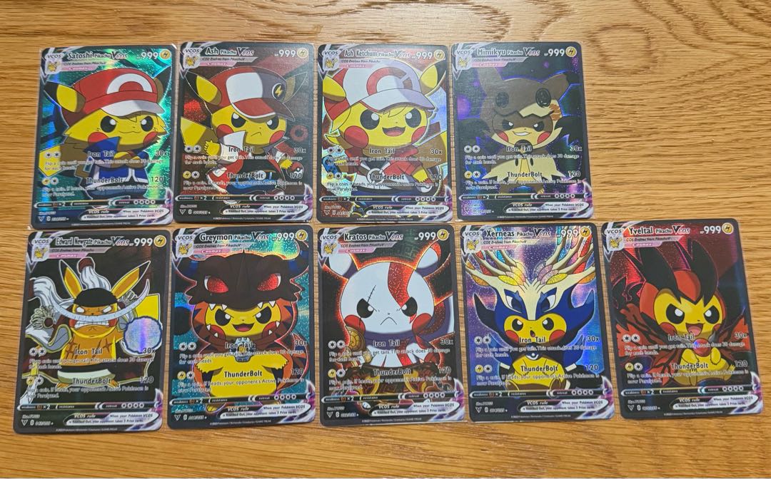 コスプレピカチュウ  ポケモンカード 観賞用 9枚