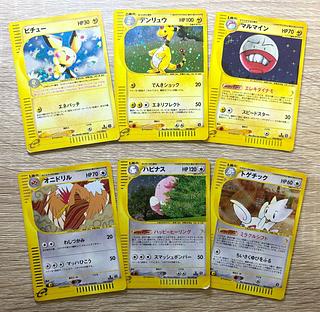 eタイプの電気タイプ＆ノーマルタイプのレアカードセット ポケモンカードeタイプ