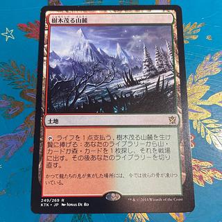 Wooded Foothills MTG Japanese