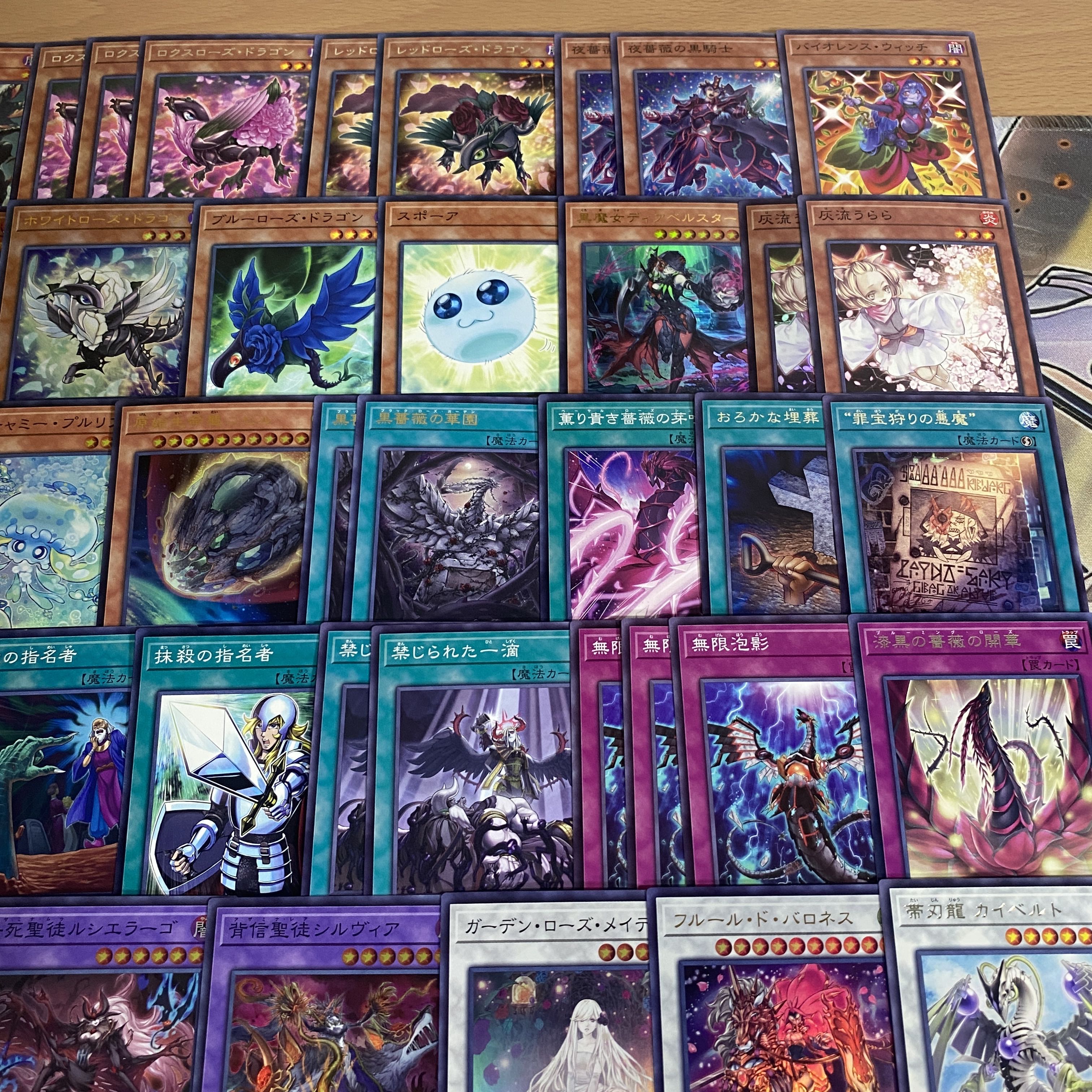 Black Rose Dragon Deck [search below Black Rose Ruination Dragon, Yu-Gi-Oh, authentic construction, early 2nd period, relief, gateball, deck parts]. 1枚