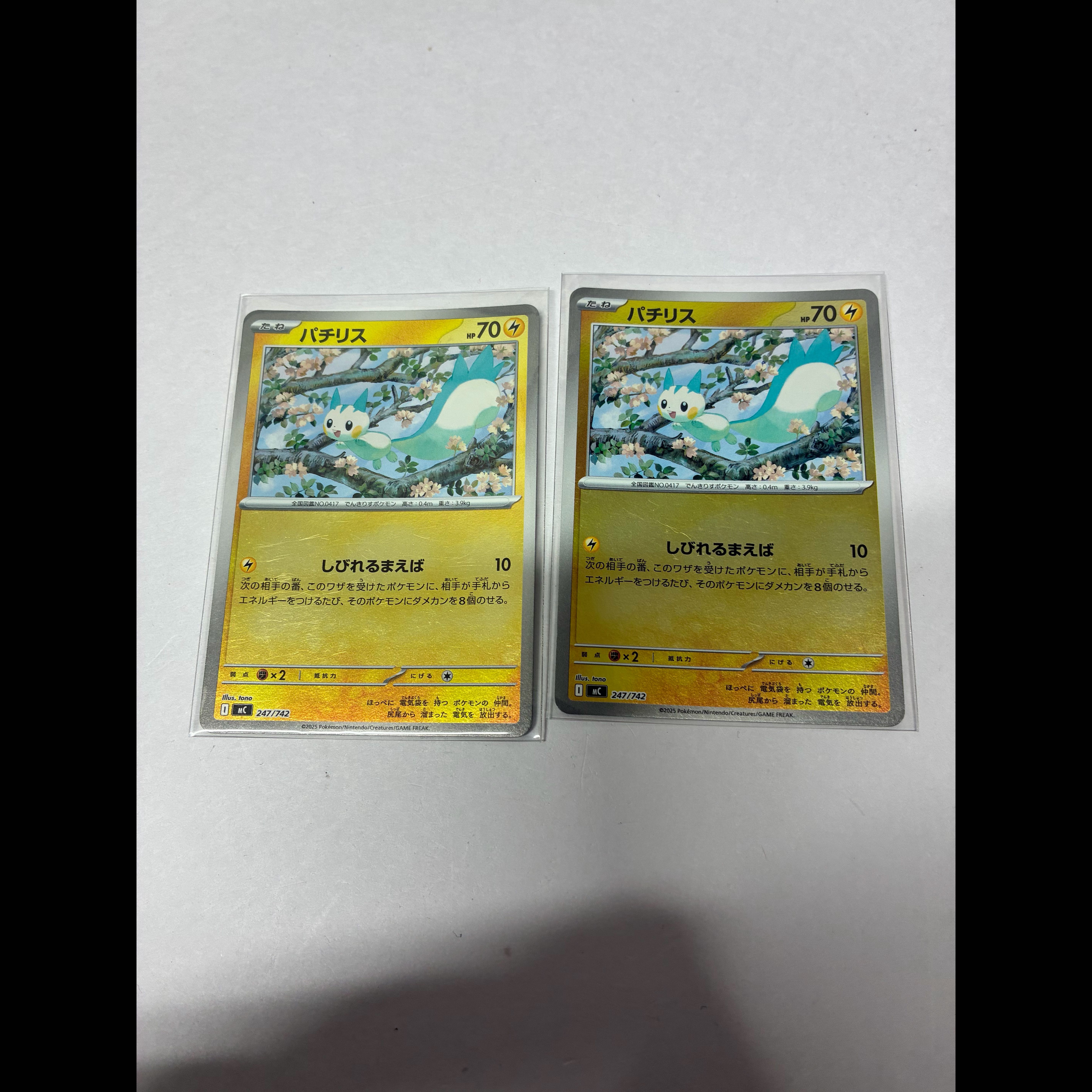 Pachirisu (Mirror Version) S-TD 247/742 2枚