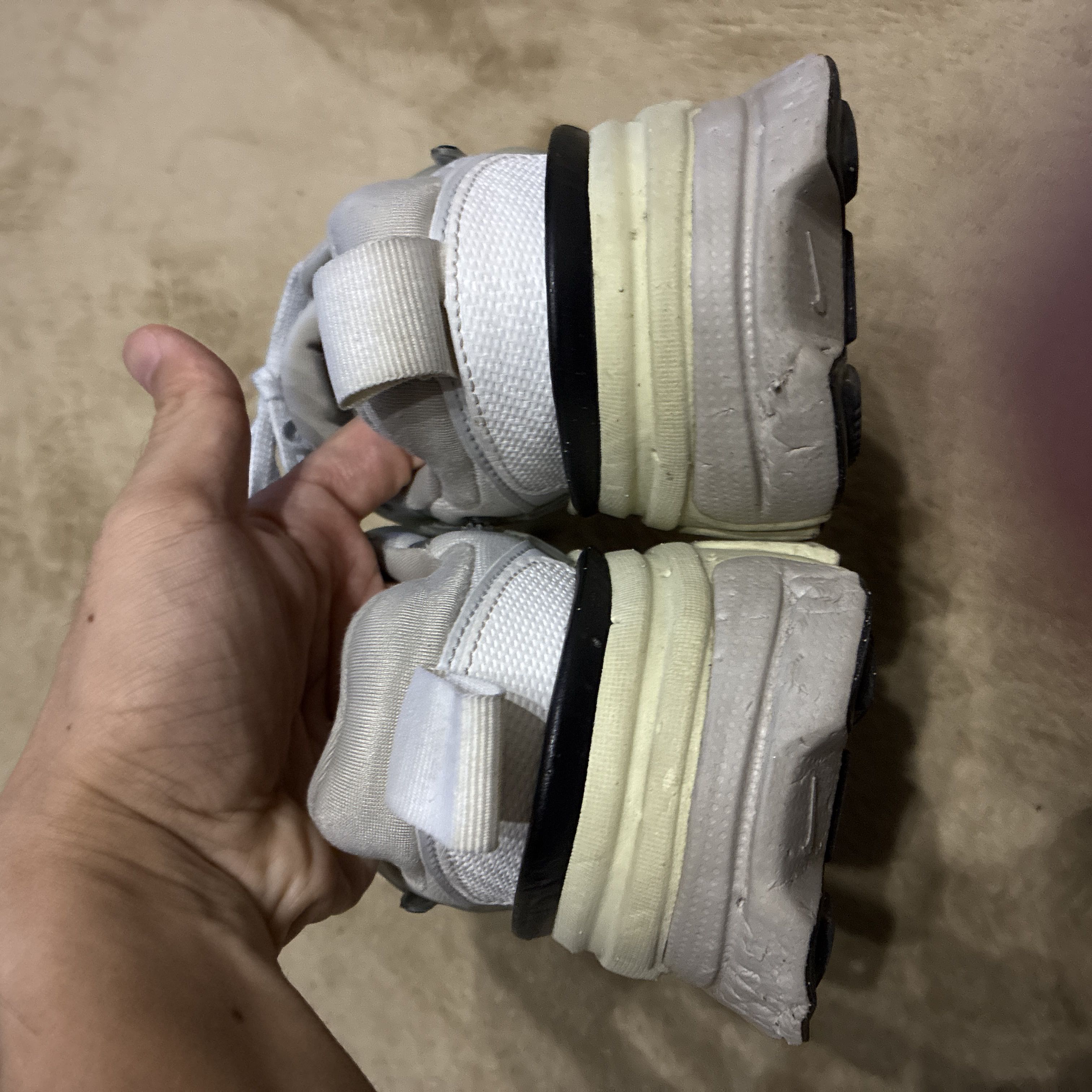 NIKE Sneakers, Silver, White, Men's, 25.0 cm 25cm