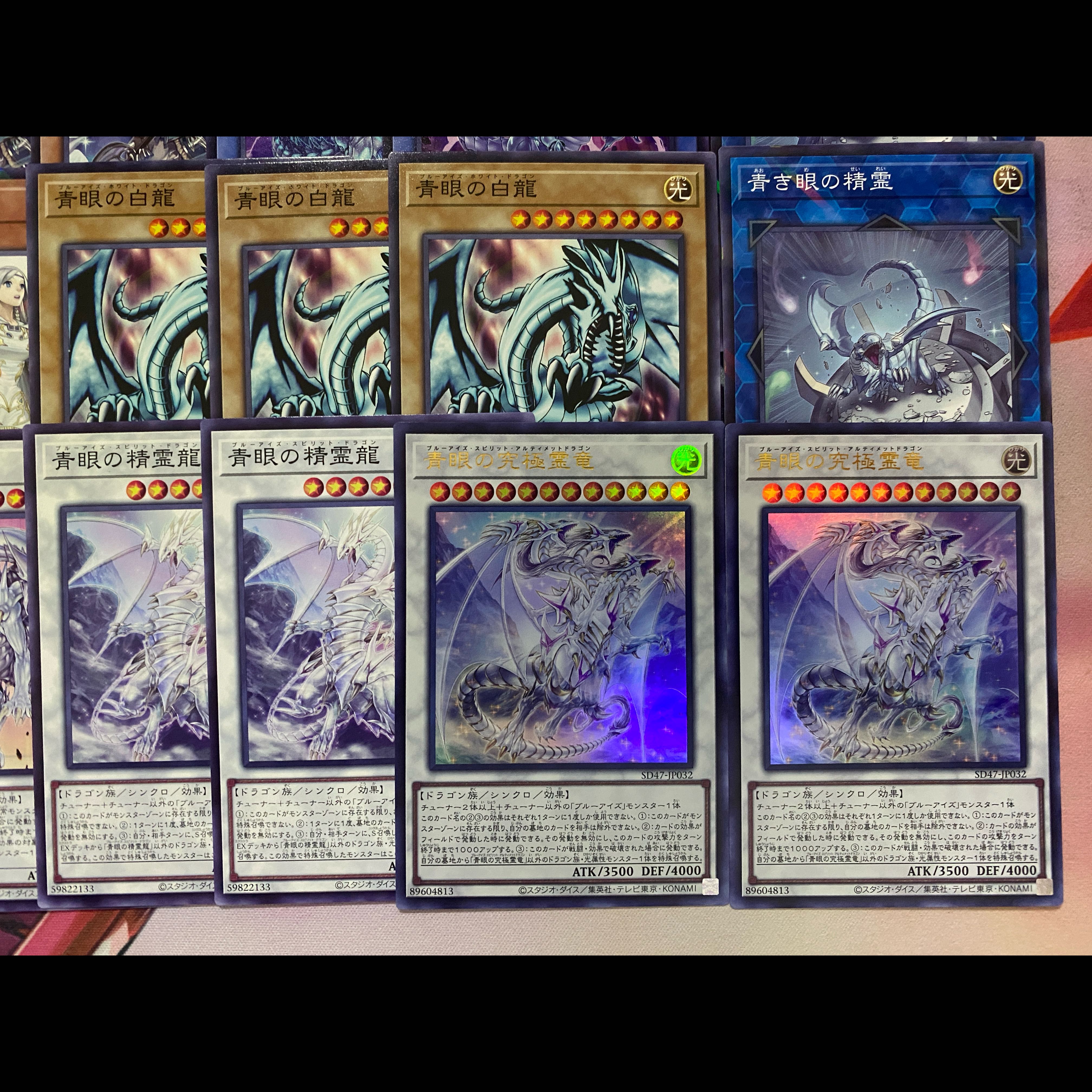 002　遊戯王　青き眼　青眼（ブルーアイズ）大会構築デッキ 1枚