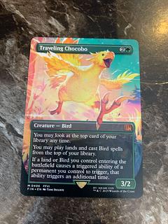 MTG English Traveling Chocobo Traveling Chocobo FF Final Fantasy Chocobo Borderless