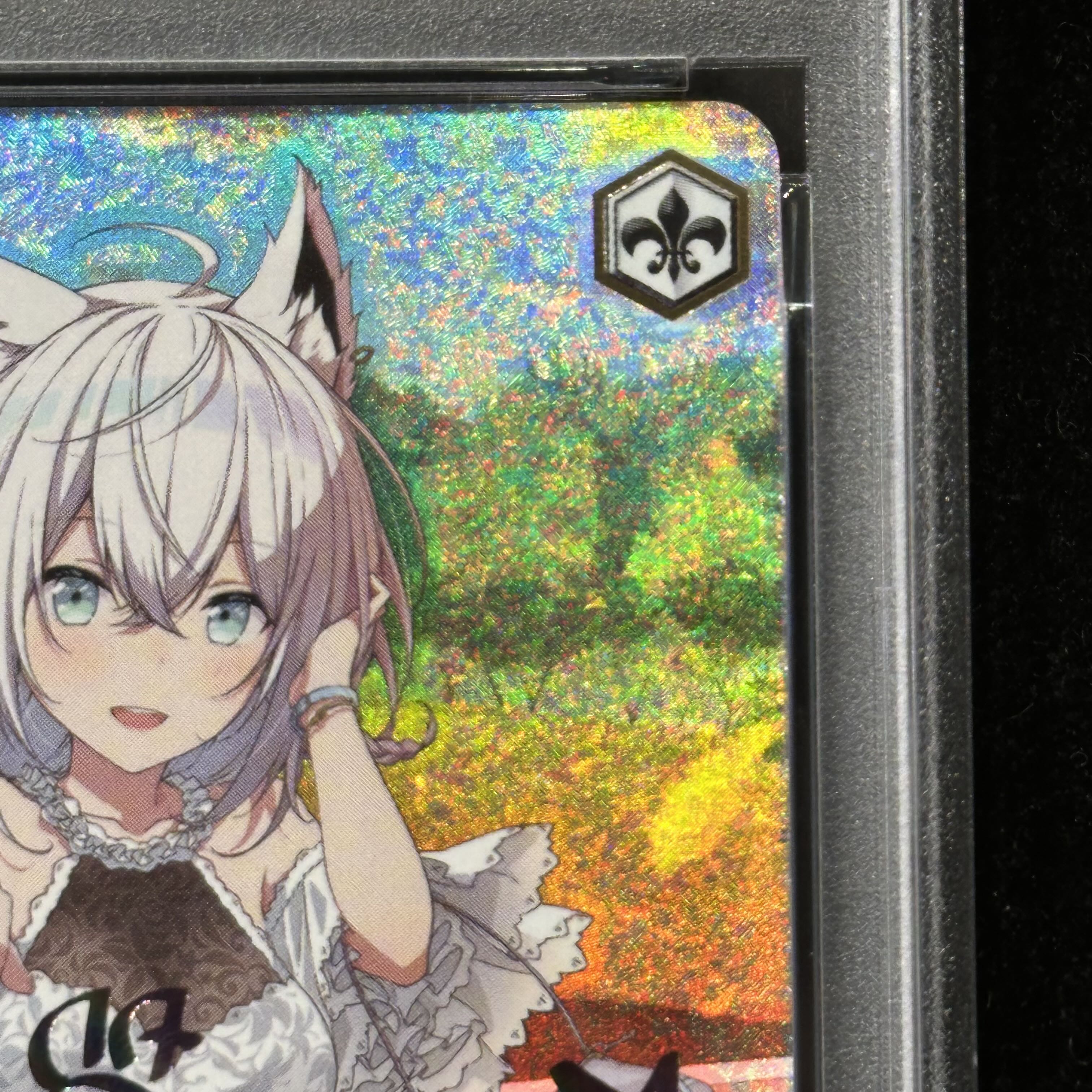 【PSA10】茜さす地でキミと 白上フブキ(サイン入り) SSP HOL/W104-048SSP 1枚