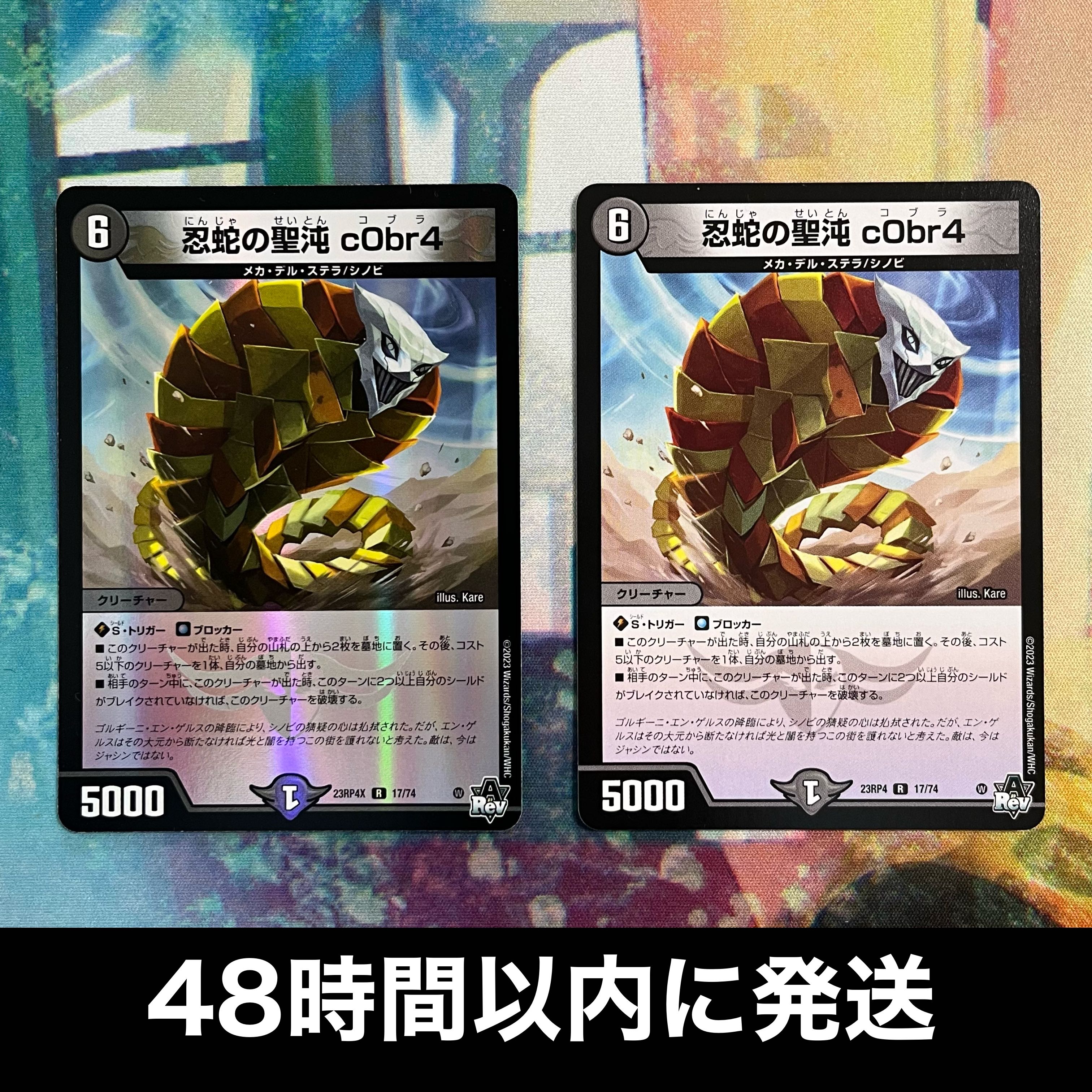 【2枚セット】 忍蛇の聖沌 c0br4(アドレナリンVer.) R-foil 17/74