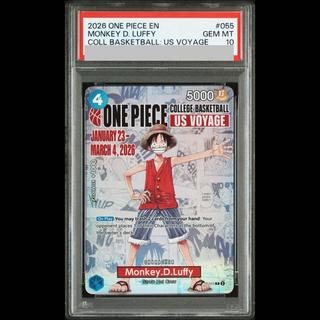 【PSA10】 モンキー・D・ルフィ 《英語版》 (COLLEGE BASKETBALL US VOYAGE) [P] {P-055} 1枚