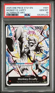 English version Monkey D. Luffy L Reader Parallel ST21-001 psa10 1枚