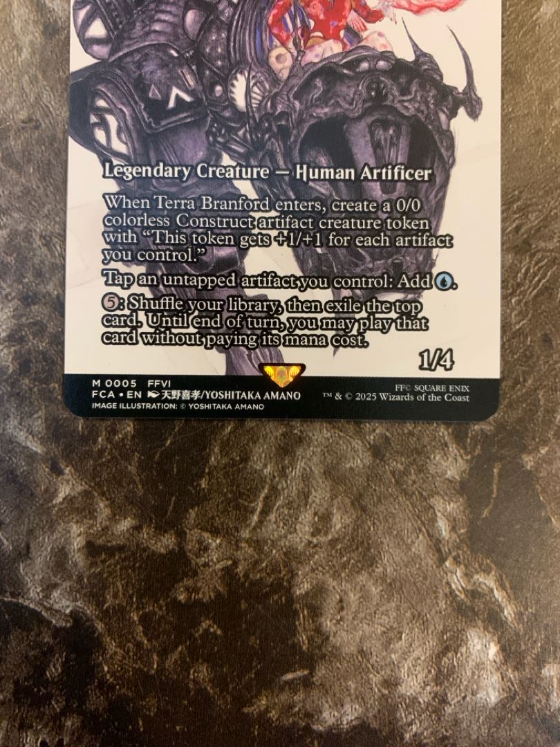 Tina Branford Terra Branford English mtg ff Amano gathering gathering Yoshitaka Amano