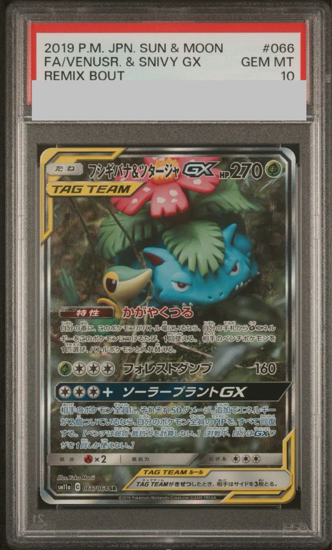 【PSA10】フシギバナ＆ツタージャGX SR 066/064