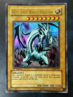 青眼の白龍 (Blue-Eyes White Dragon) [LOB-001] [ウルトラレア] [旧アジア版 1st Edition] [遊戯王] 1枚