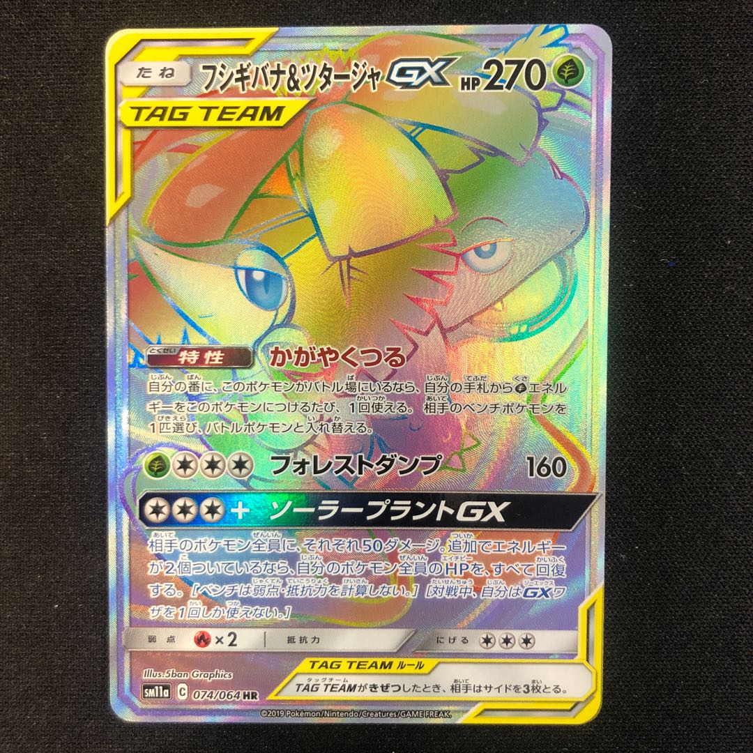 damaged Venusaur & SnivyGX HR 074/064 1枚