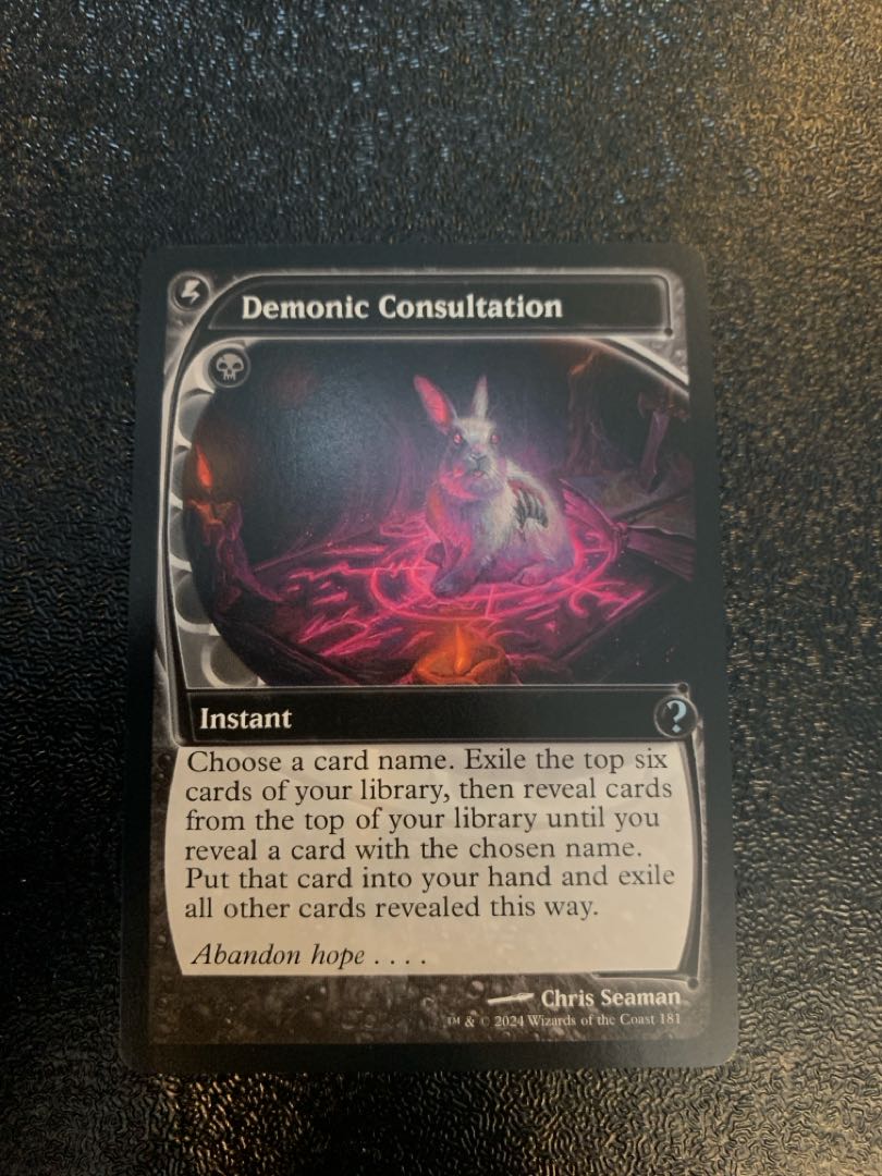 MTG Demonic Consultation Future Sight frame English MB2 ff