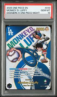 【PSA10】モンキー・D・ルフィ(英語版/ドジャース) PROMO EB02-010