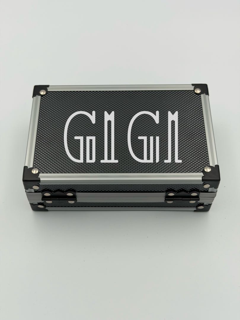 Special Price "G1G1" High Quality Case for PSA Appraisal Cards (Holds 2 cards) Silver/Black Scratches