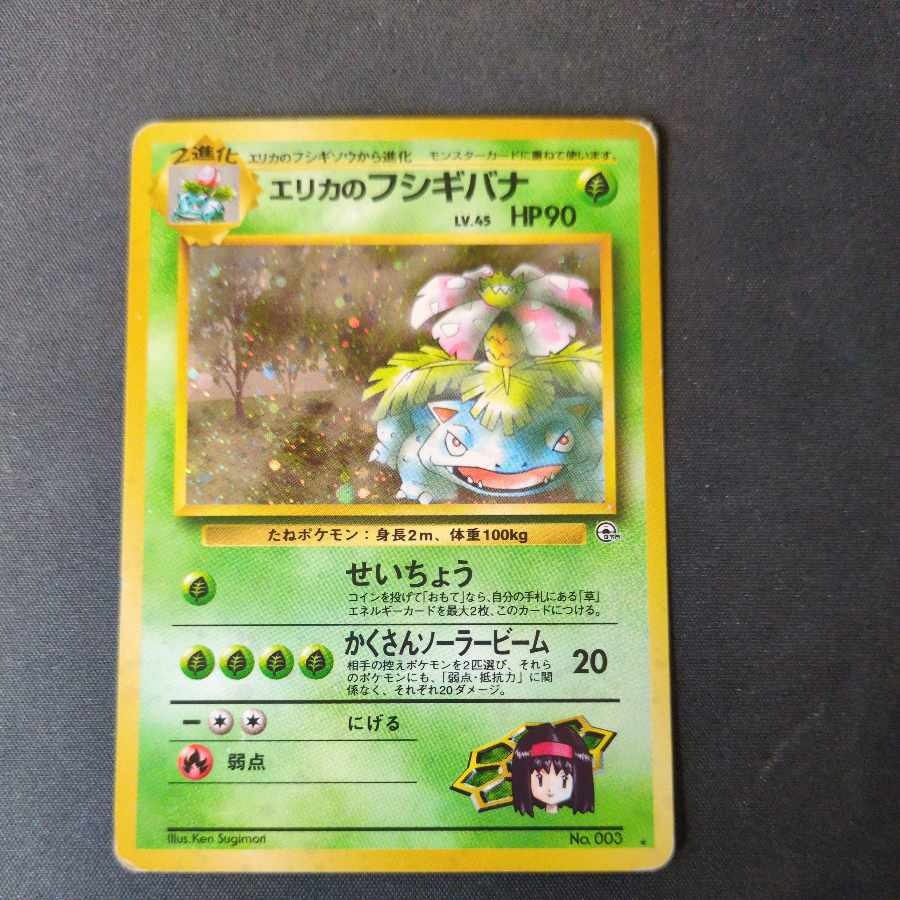 Erika's Venusaur Kira Old Back Lv.45 No.003