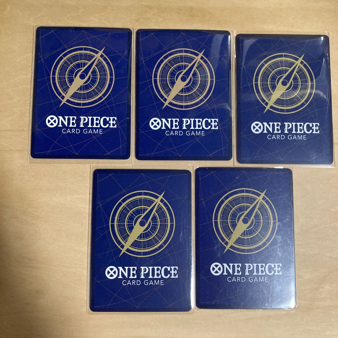 (1) One Piece Blue/R card set of 5 parts.