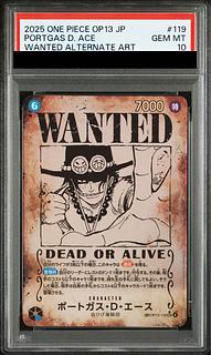 [PSA10] Portgas D. Ace (Parallel/Wanted Poster/OP13) [SP] {OP13-119} 1枚