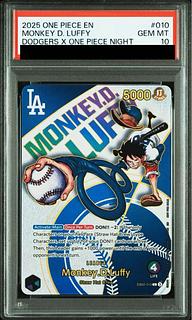 【PSA10】モンキー・D・ルフィ(英語版/ドジャース)