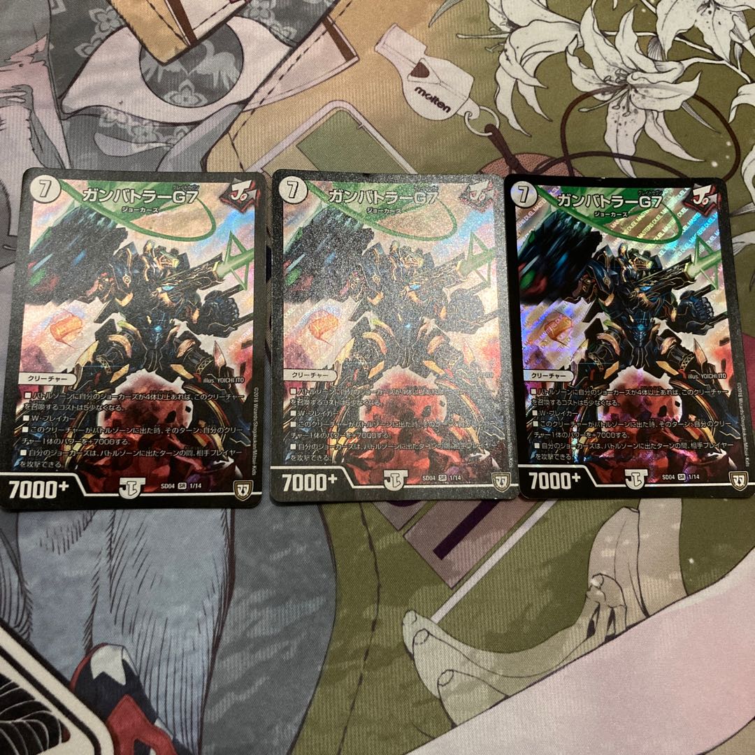 three flat objects (e.g. tickets, pieces of cloth, etc.) Gunbutler G7 SR 1/14