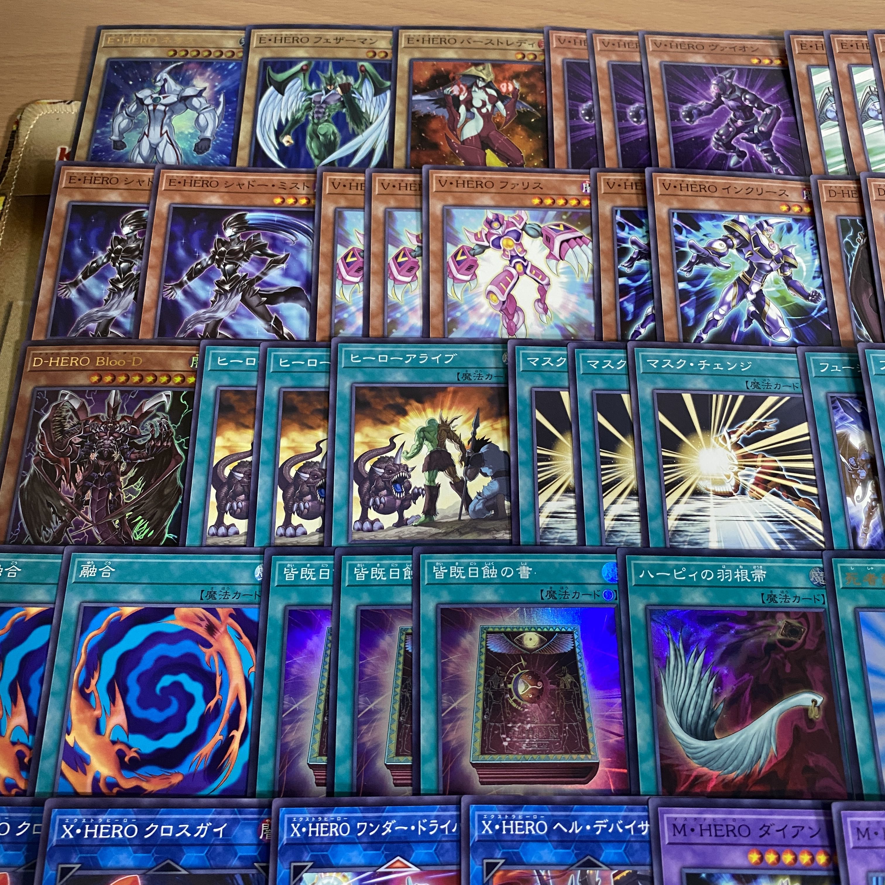 E・HERO デッキ【以下検索 ヒーロー 遊戯王 本格構築 まとめ売り 初期 2期 レリーフ ゲートボール デッキパーツ】 1枚