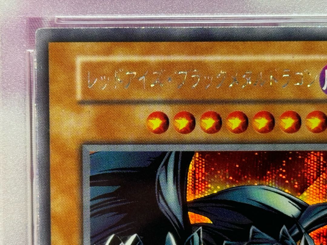 PSA8 レッドアイズ・ブラックメタルドラゴン シークレット 初期 遊戯王 