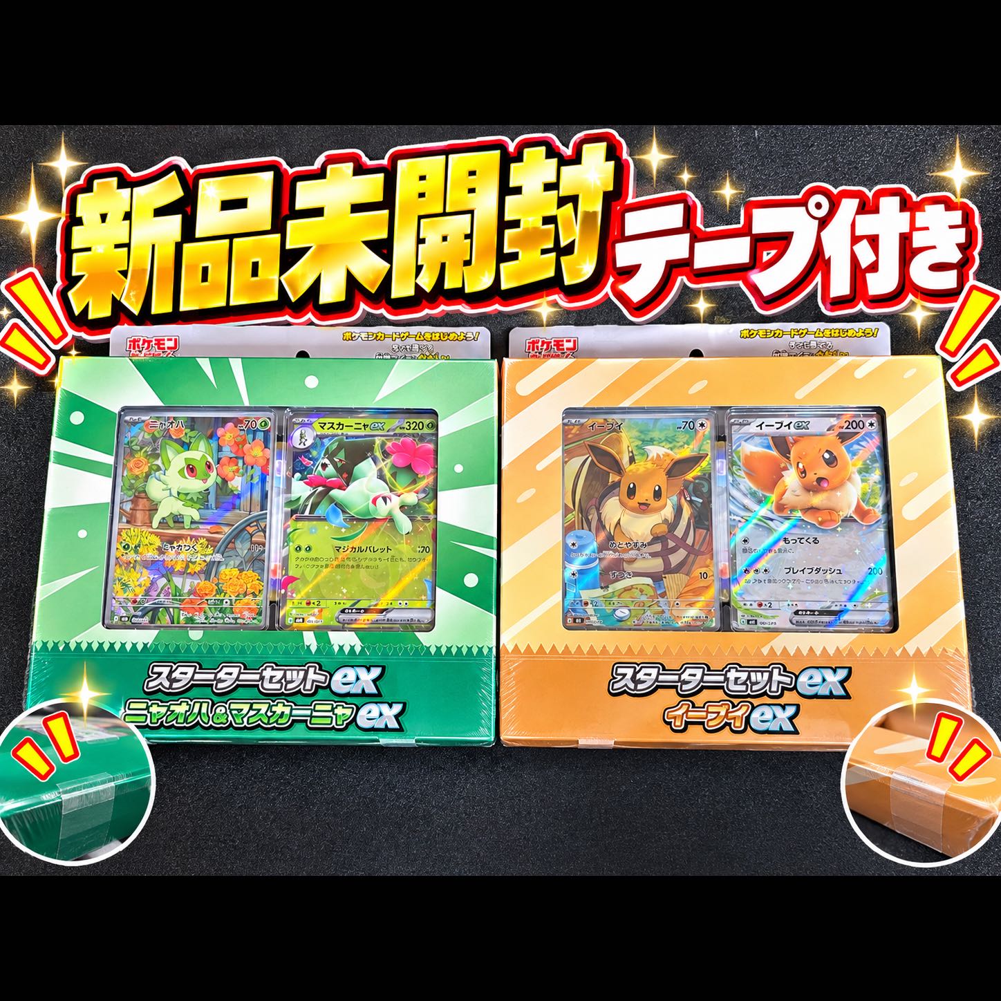 ポケモンカード スターターセットex 2種セット 新品未開封　テープ付き 2BOX