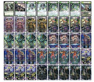 黒緑アビスデッキ スリーブ、調整パーツ付き デュエルマスターズ