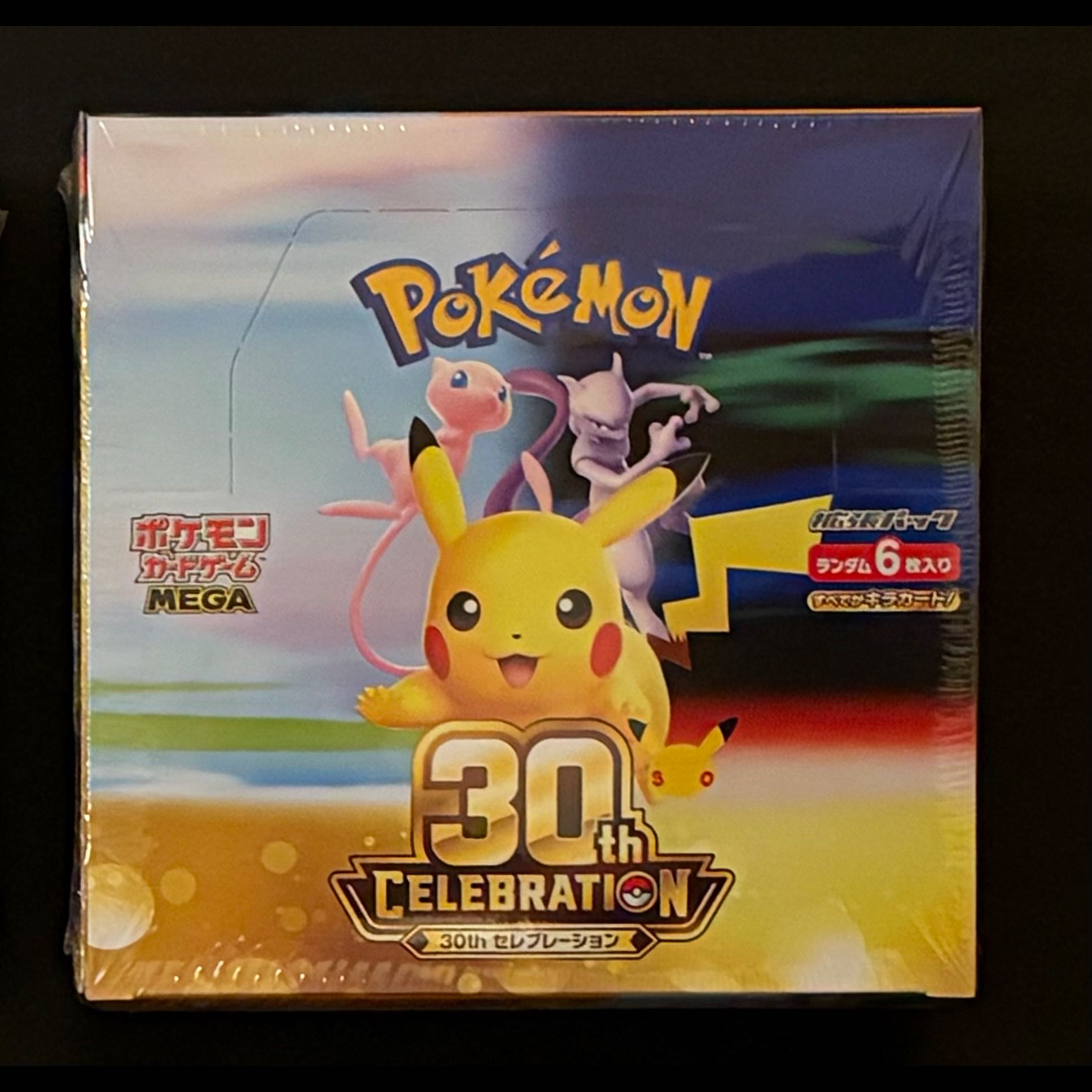 Pokémon Card Game MEGA Expansion Pack with Shrink Wrap: 30th Anniversary Celebration Box 1BOX