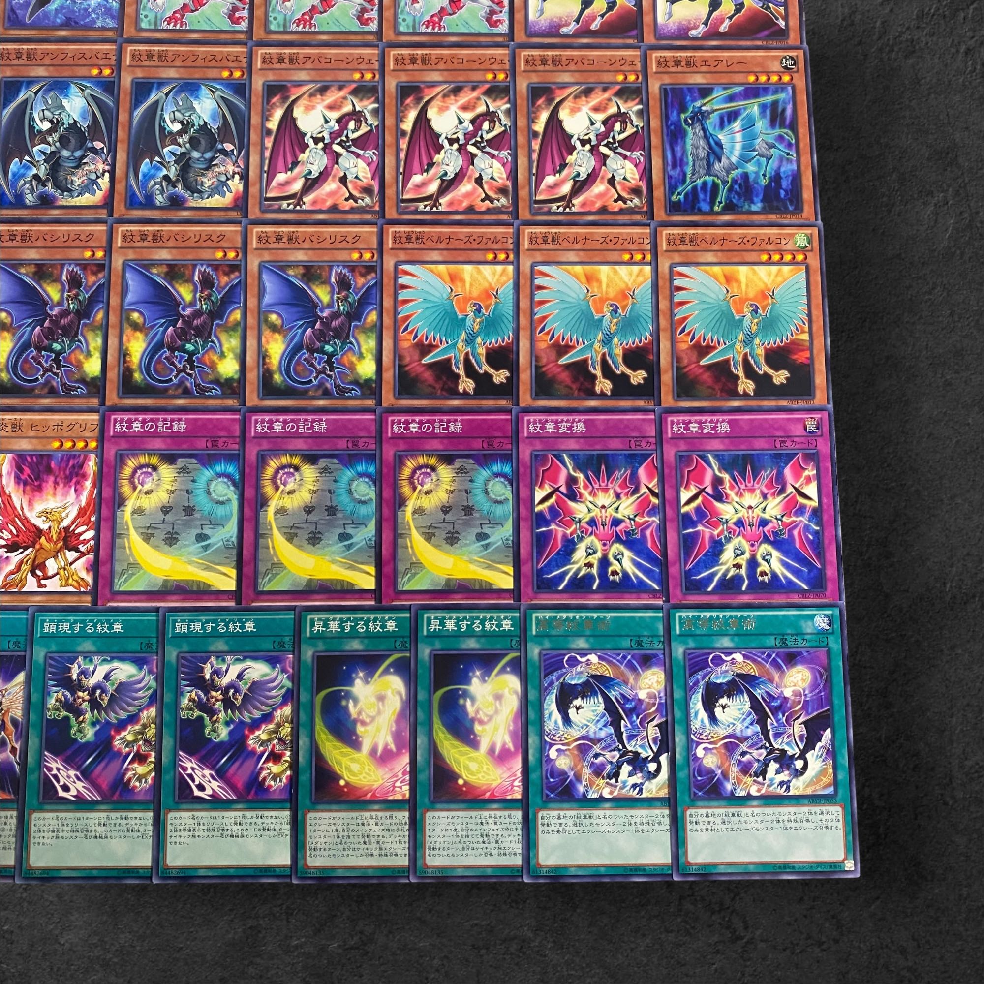 8010【遊戯王】紋章獣〈デッキパーツ〉41枚セット