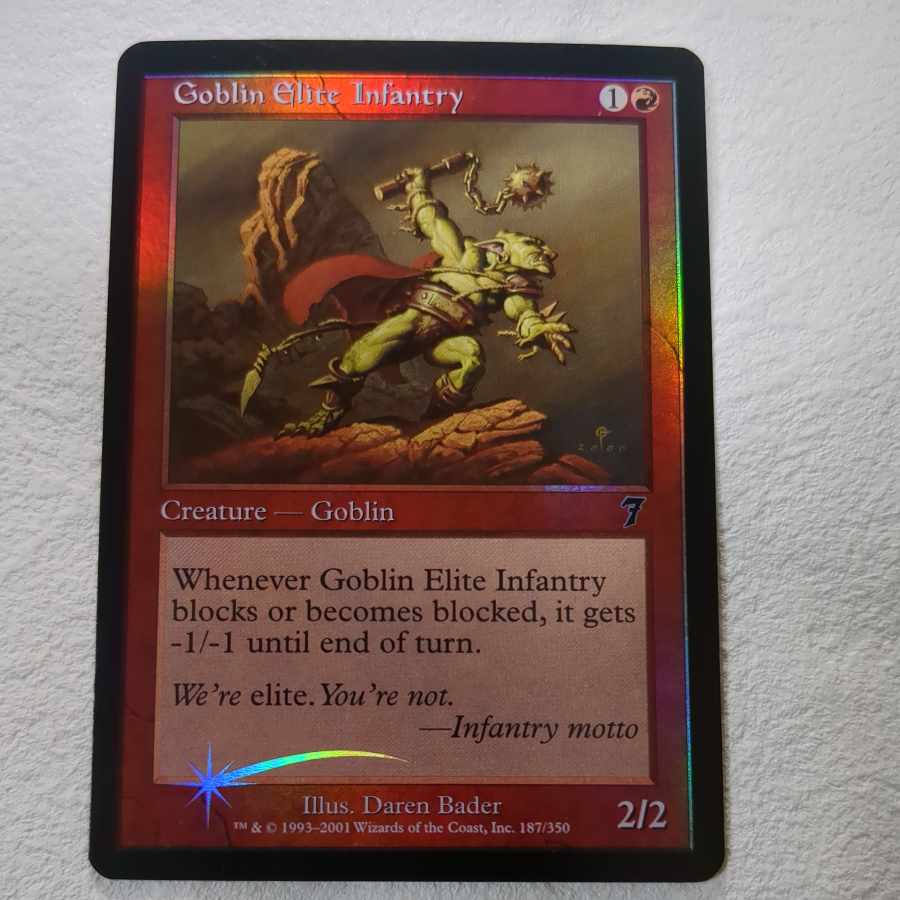 [7ED] Goblin Elite Infantry [Foil] [English 1枚