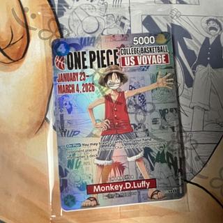 Monkey D. Luffy: P (Unopened) [P-055] [English] (Promotional Card One Piece College Basketball: US Voyage) 1枚