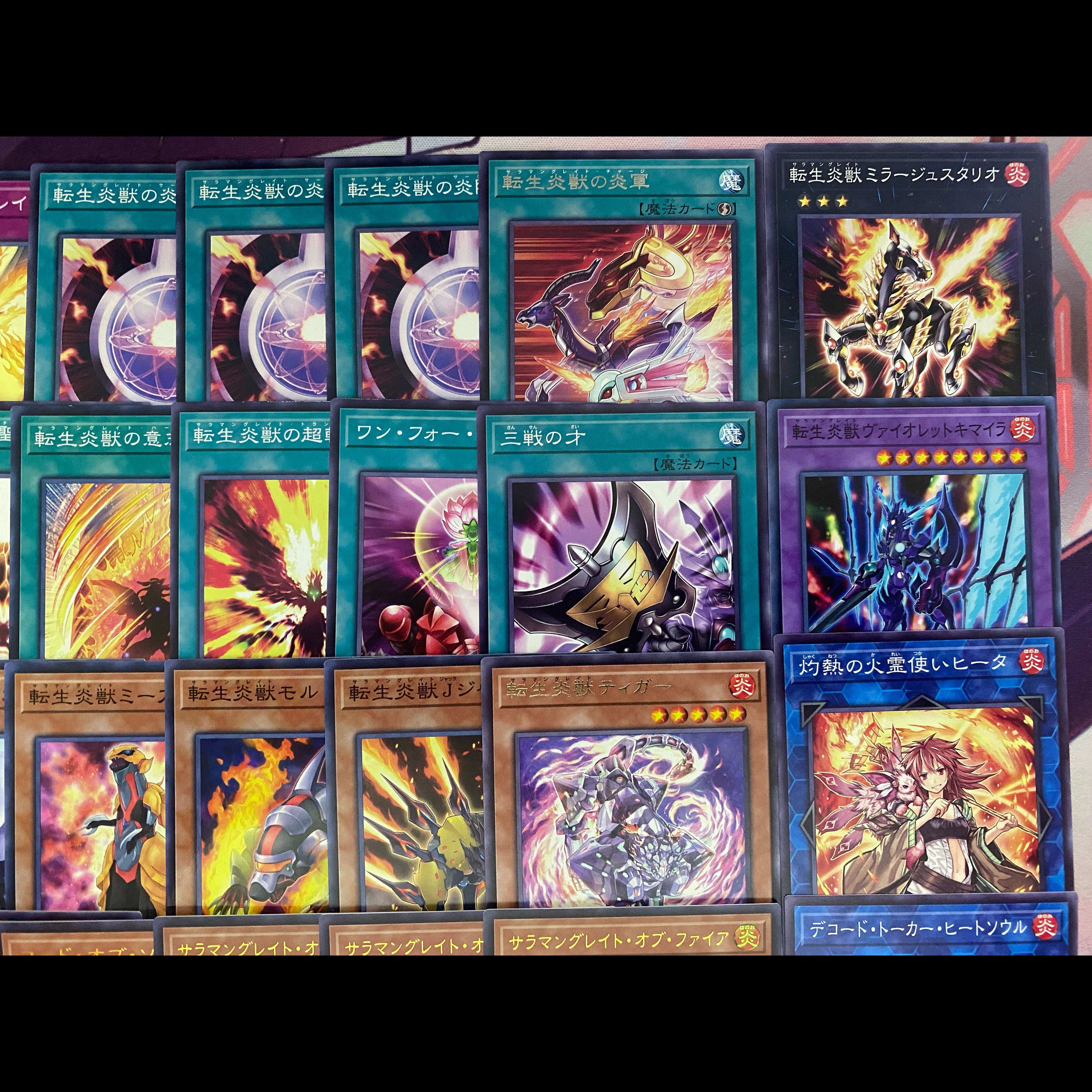 【24時間以内発送】遊戯王　転生炎獣　サラマングレイト　大会構築デッキ 1枚
