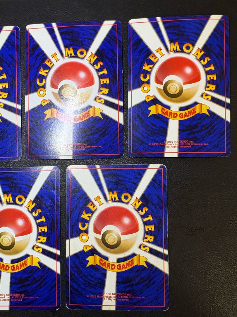 Natsume series normal card set, Pokémon cards old back