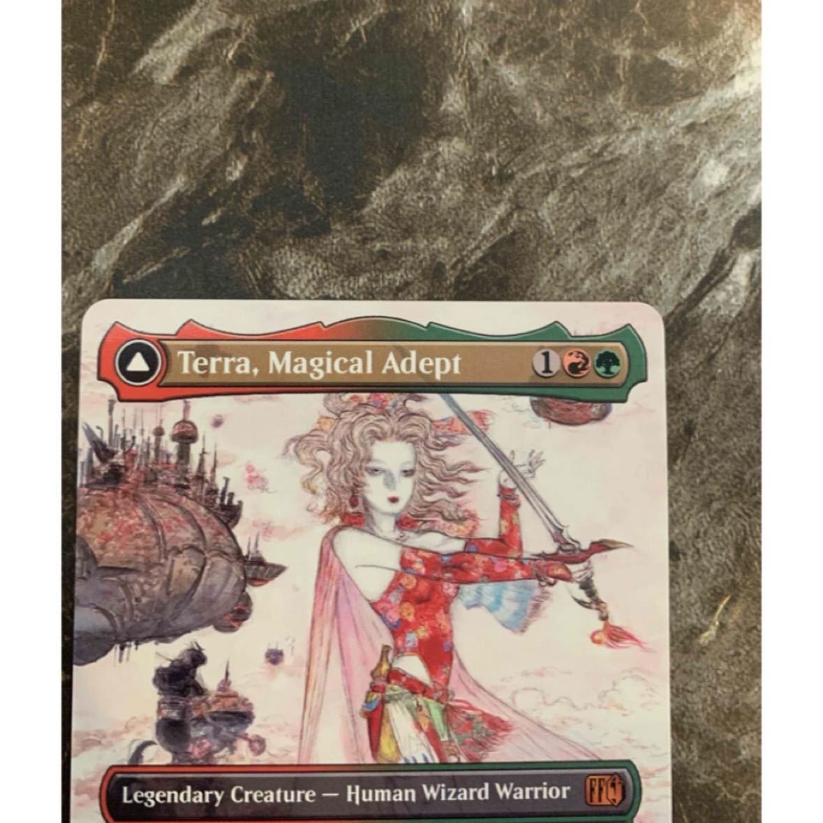 MTG ff 魔導戦士、ティナ　天野喜孝 ギャザリング ボーダーレス 英語 1枚